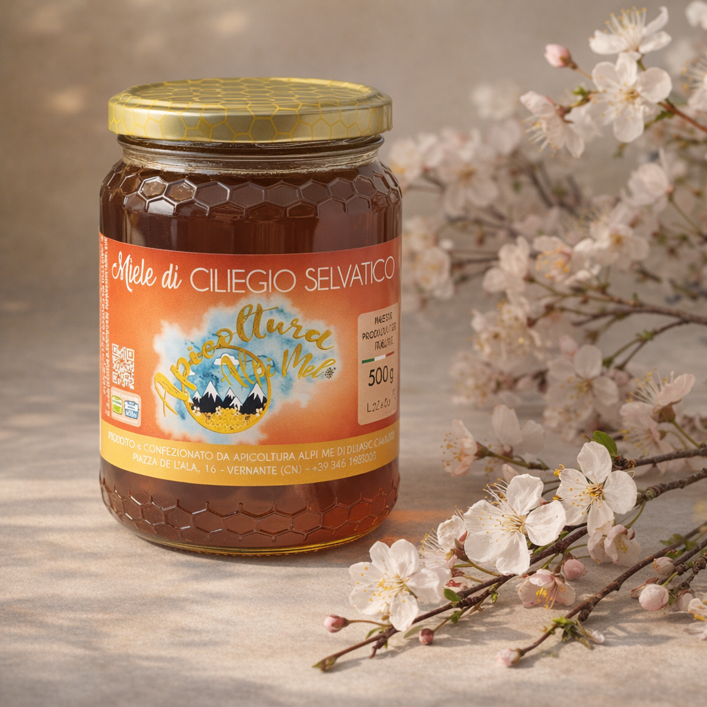 Miele di ciliegio selvatico - Variante A botanica quadrata